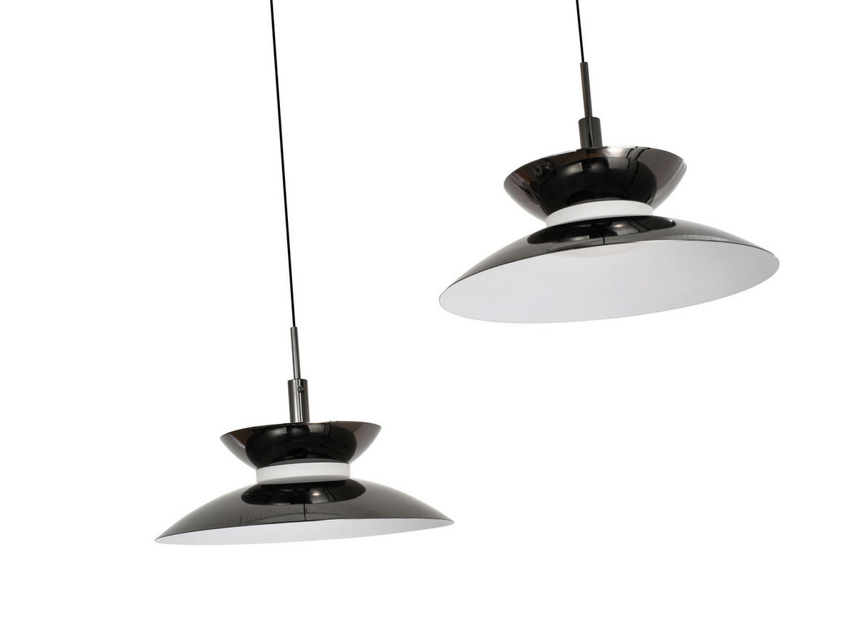 LED-HÄNGELEUCHTE Gubbio 67/150/49 cm  - Schwarzchrom, Design, Metall (67/150/49cm)