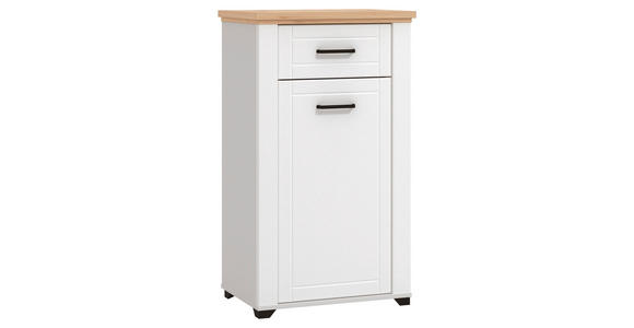 GARDEROBE 4-teilig  in 175/194,5/41 cm  - Weiß/Eiche Artisan, Basics, Holzwerkstoff (175/194,5/41cm) - Carryhome