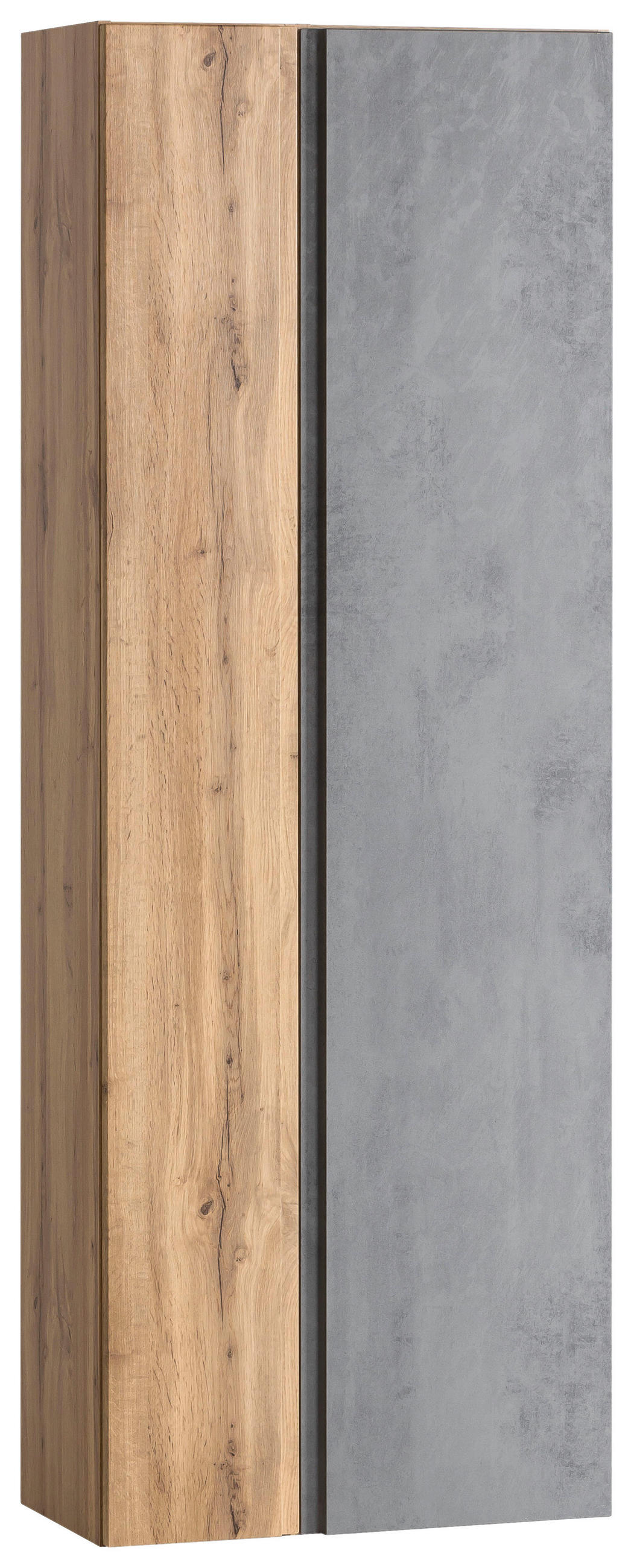 HOCHSCHRANK 65/180/35 cm  - Eiche Wotan/Hellgrau, MODERN, Holzwerkstoff (65/180/35cm) - Held