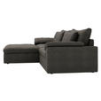 ECKSOFA  in Webstoff Anthrazit  198/306 cm  - Anthrazit/Schwarz, MODERN, Kunststoff/Textil (198/306cm) - Carryhome