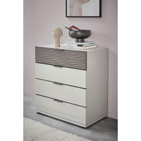 KOMODA, siva  - črna/siva, Design, kovina/umetna masa (121/82/42cm) - Dieter Knoll