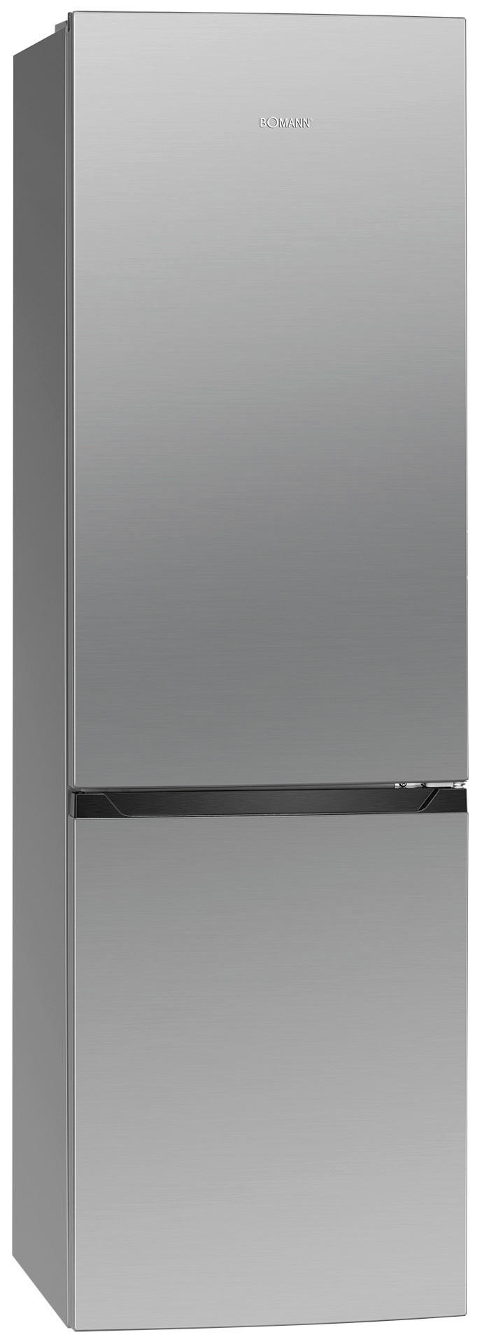 KÜHL-GEFRIER-KOMBINATION 54,5/181/61,6 cm KG 7370  - Edelstahlfarben, Trend, Kunststoff (54,5/181/61,6cm) - Bomann