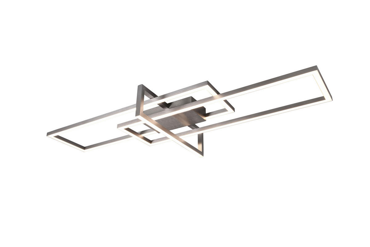 LED-DECKENLEUCHTE 34 W     - Nickelfarben, Design, Metall (100/11/40cm) - Trio Leuchten