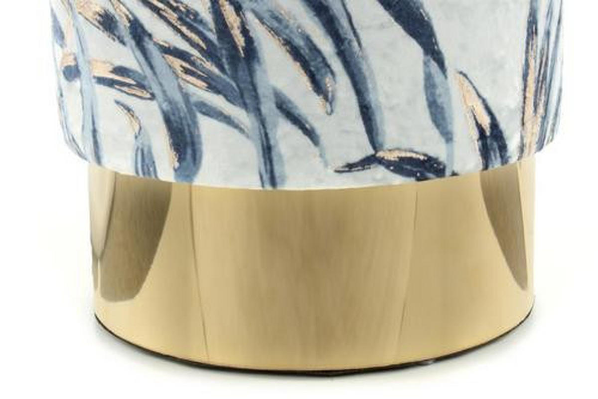 PALL i textil blå  - blå/guldfärgad, Design, metall/textil (35/46/35cm) - Kayoom