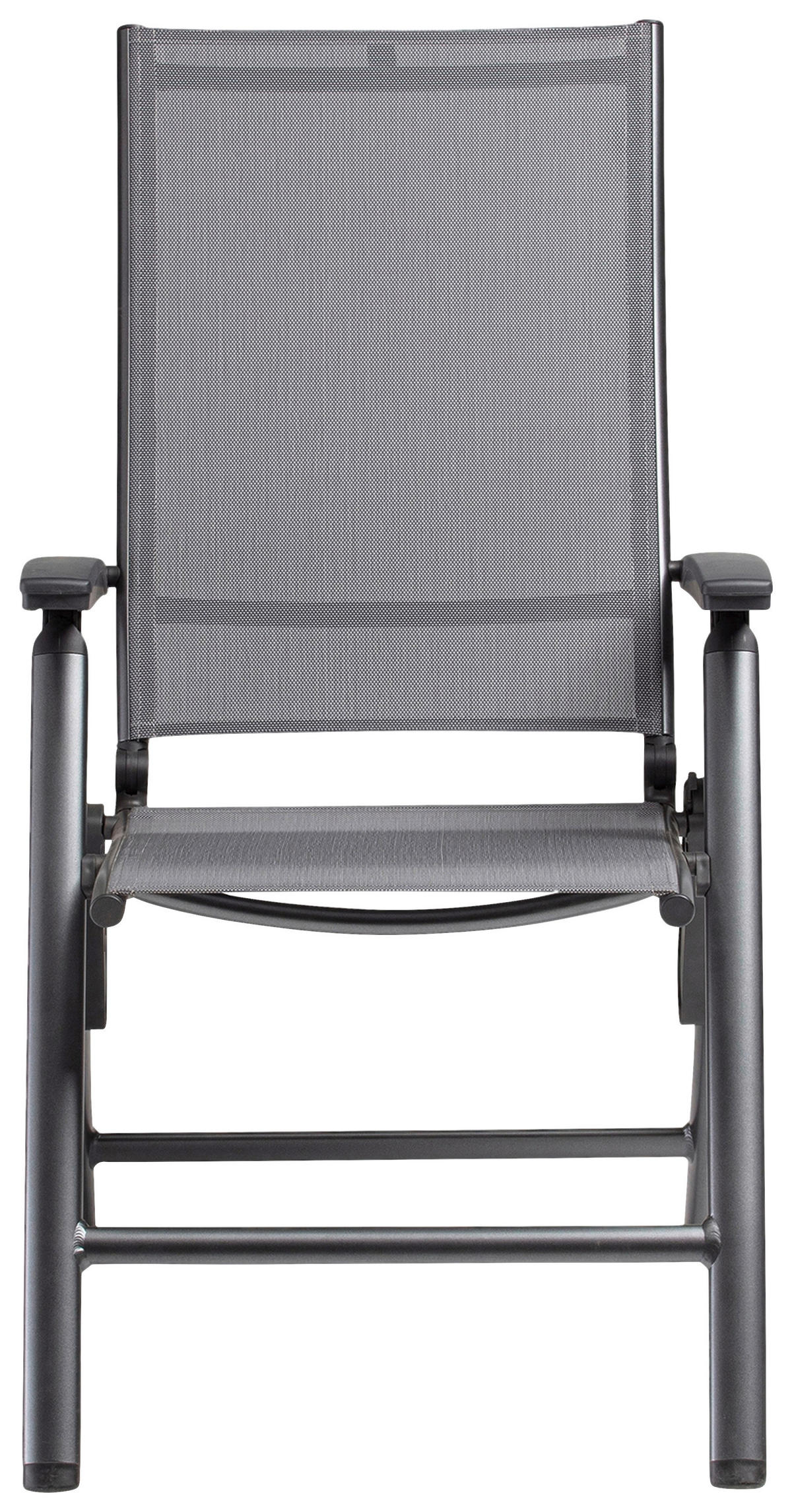 KLAPPSESSEL Netzbespannung Anthrazit  - Anthrazit, Basics, Textil/Metall (62/114/70cm) - Kettler