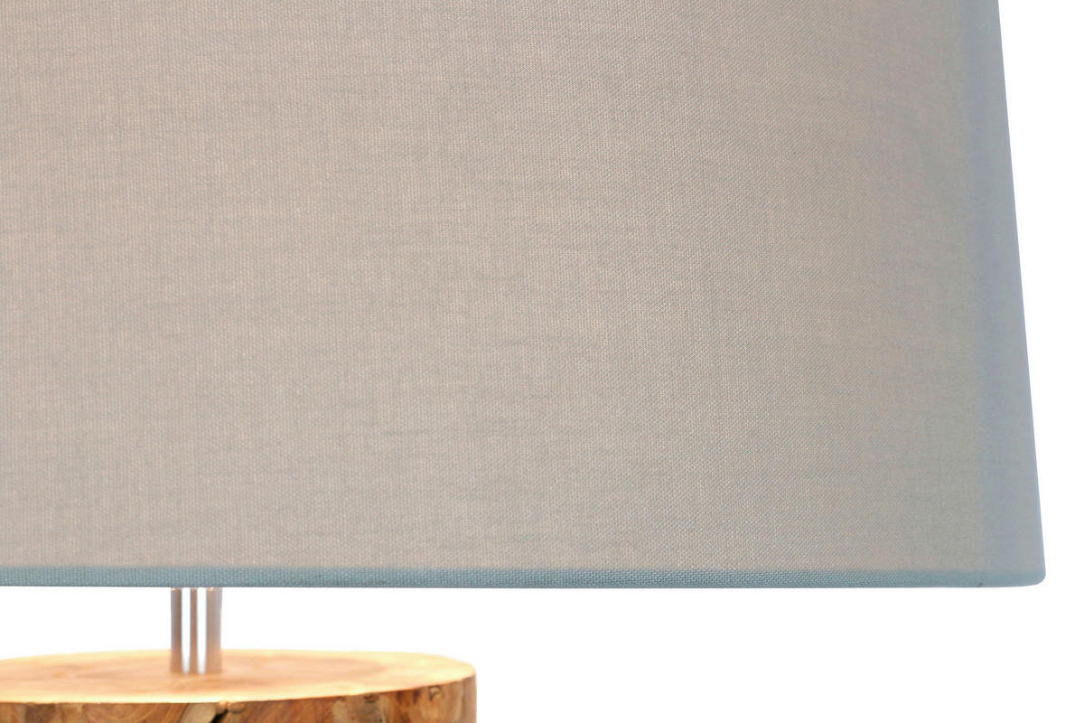 STEHLEUCHTE  35/170/35 cm   - Schwarz/Naturfarben, Design, Holz/Textil (35/170/35cm) - P & B