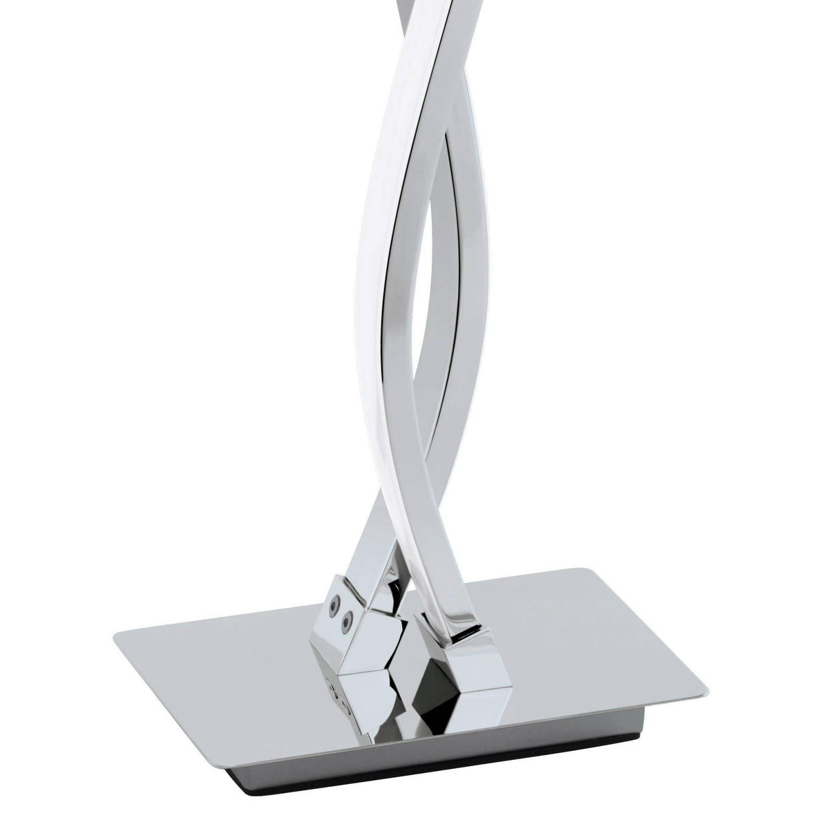 TISCHLEUCHTE 16/10/46 cm   - Chromfarben/Weiß, Design, Kunststoff/Metall (16/10/46cm) - Eglo