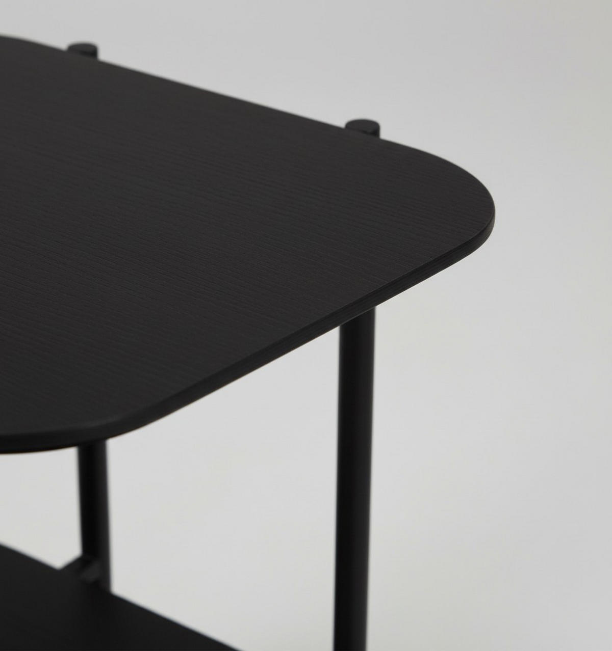 KONFERENČNÝ STOLÍK, čierna, drevo, kov, kompozitné drevo, 62,4/38,2/52 cm - čierna, Trend, kov/drevo (62,4/38,2/52cm) - Lomoco