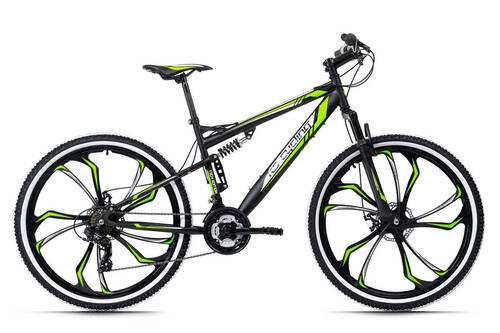 MOUNTAINBIKE 27,5 Zoll  - Schwarz/Grün, Basics, Metall - KS Cycling