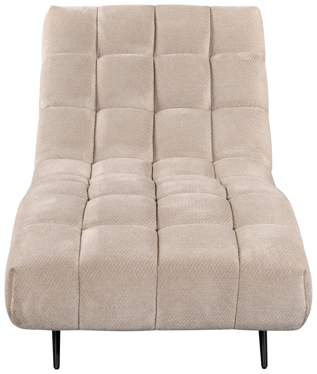 RELAXLIEGE SERIO Chenille Creme  - Creme/Schwarz, Design, Textil/Metall (79/88/165cm) - MID.YOU