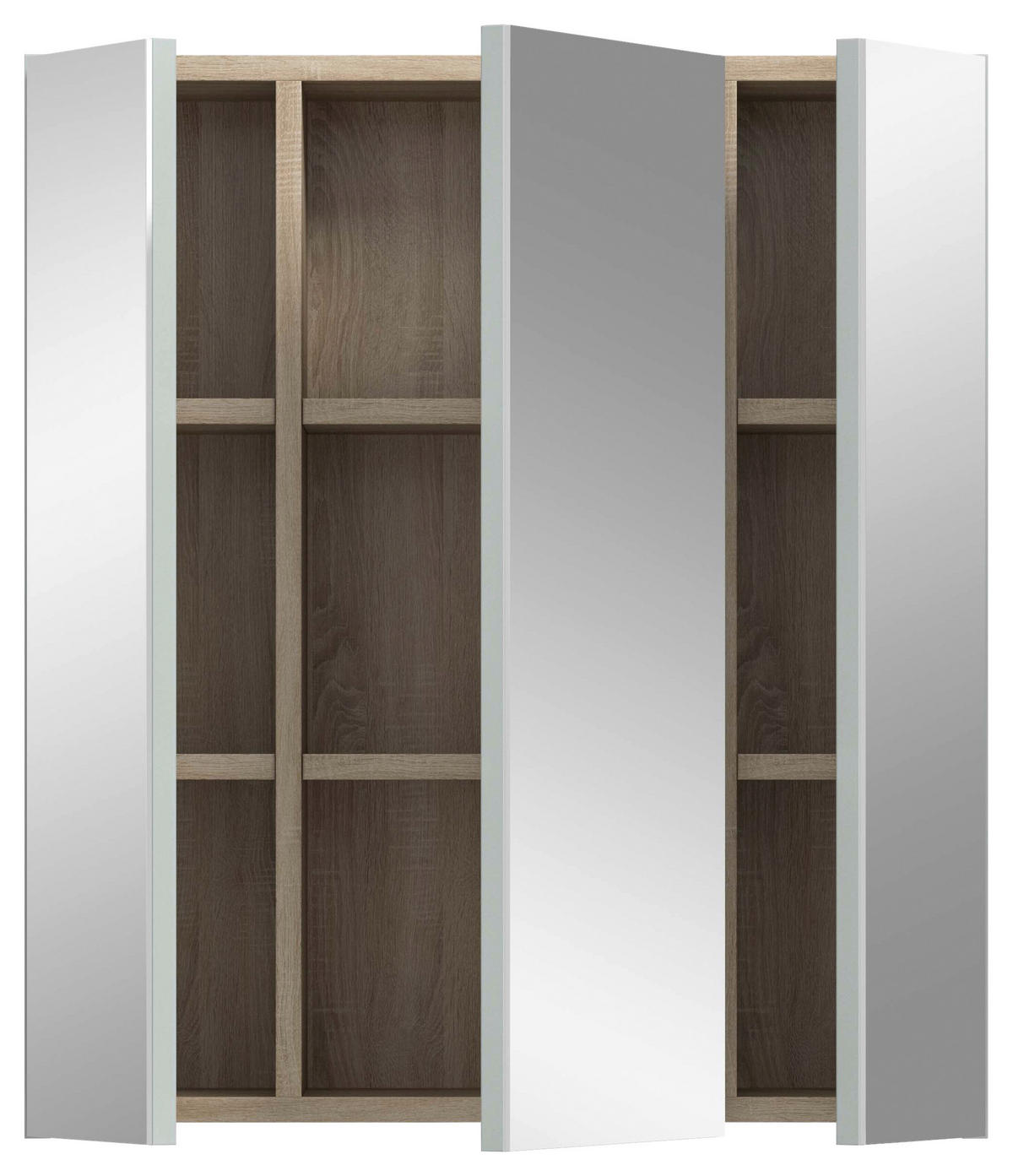 SPIEGELSCHRANK 60/68/19 cm  - Eiche San Remo, MODERN, Glas/Holzwerkstoff (60/68/19cm) - MID.YOU