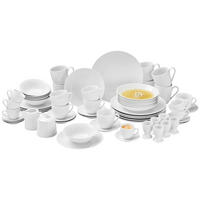 KOMBISERVICE Pisa 62-teilig  - Weiss, Basics, Keramik - Novel