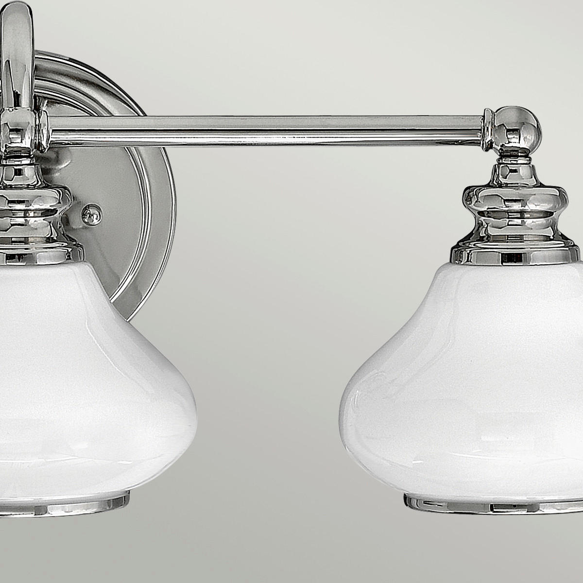 BADEZIMMER-WANDLEUCHTE - Chromfarben, KONVENTIONELL, Glas/Metall (61/20,6/23,1cm) - Elstead Lighting