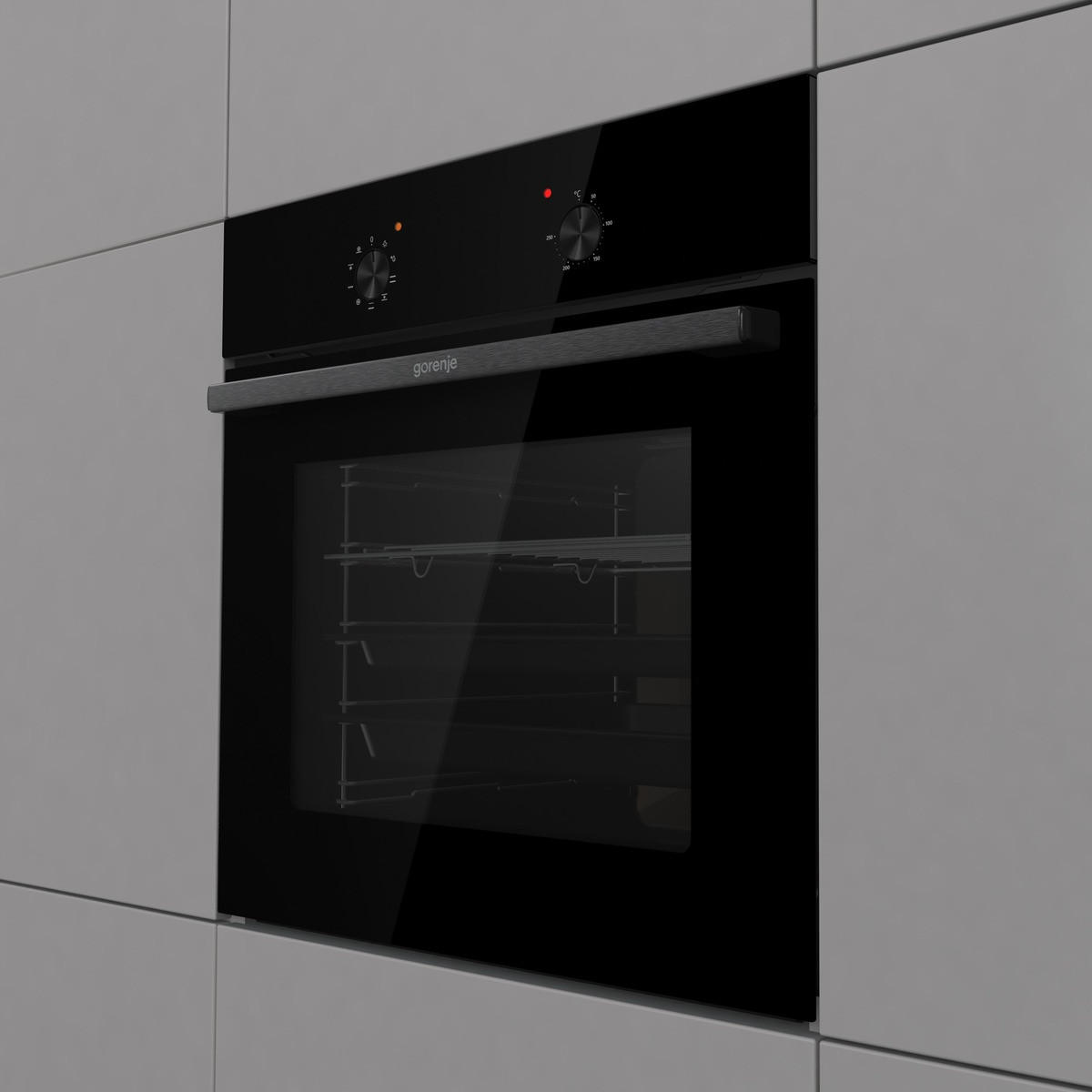 EINBAUBACKOFEN BO6717E03ABG  - Schwarz, Trend, Metall (59,5/59,5/53cm) - Gorenje