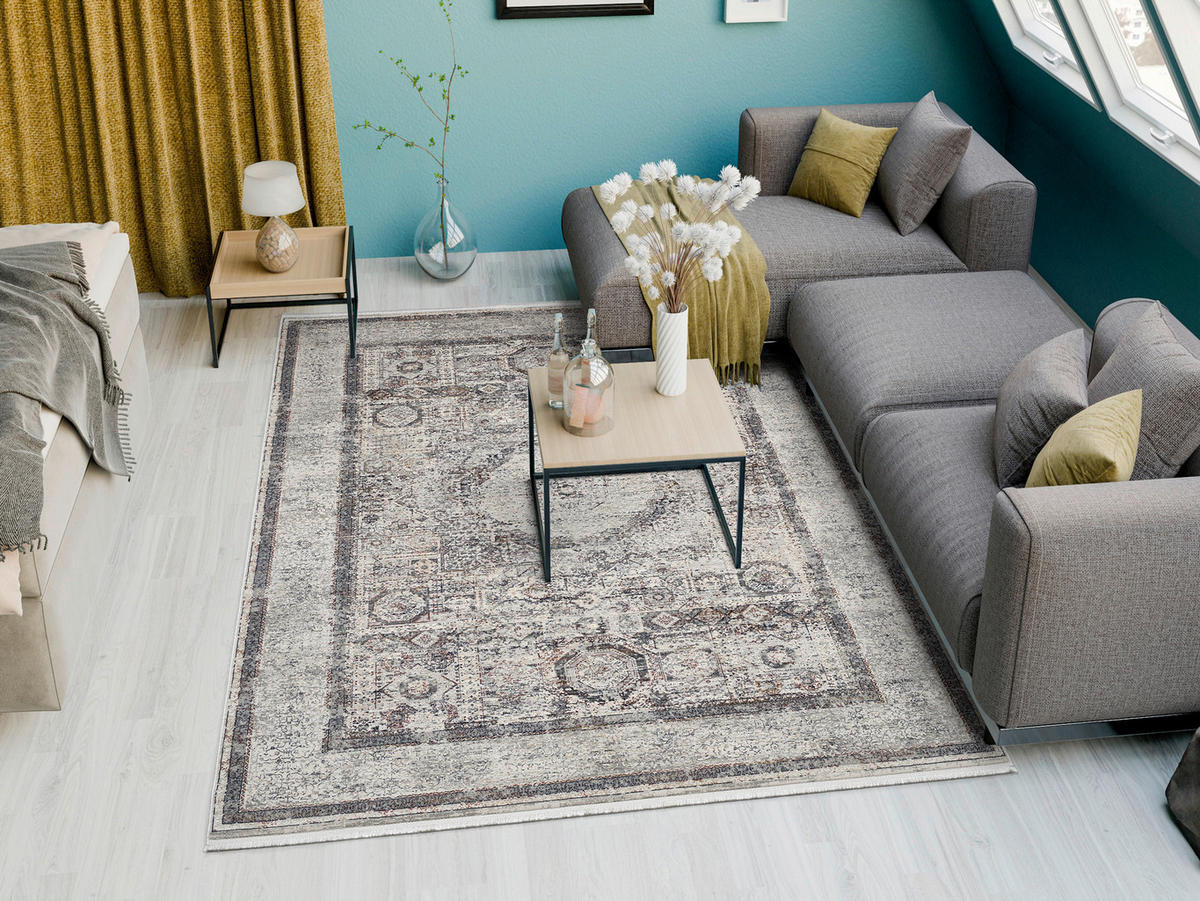 WEBTEPPICH 160/230 cm Mystic Bazaar Grau, Multicolor  - Multicolor/Grau, Design, Textil (160/230cm) - Dieter Knoll