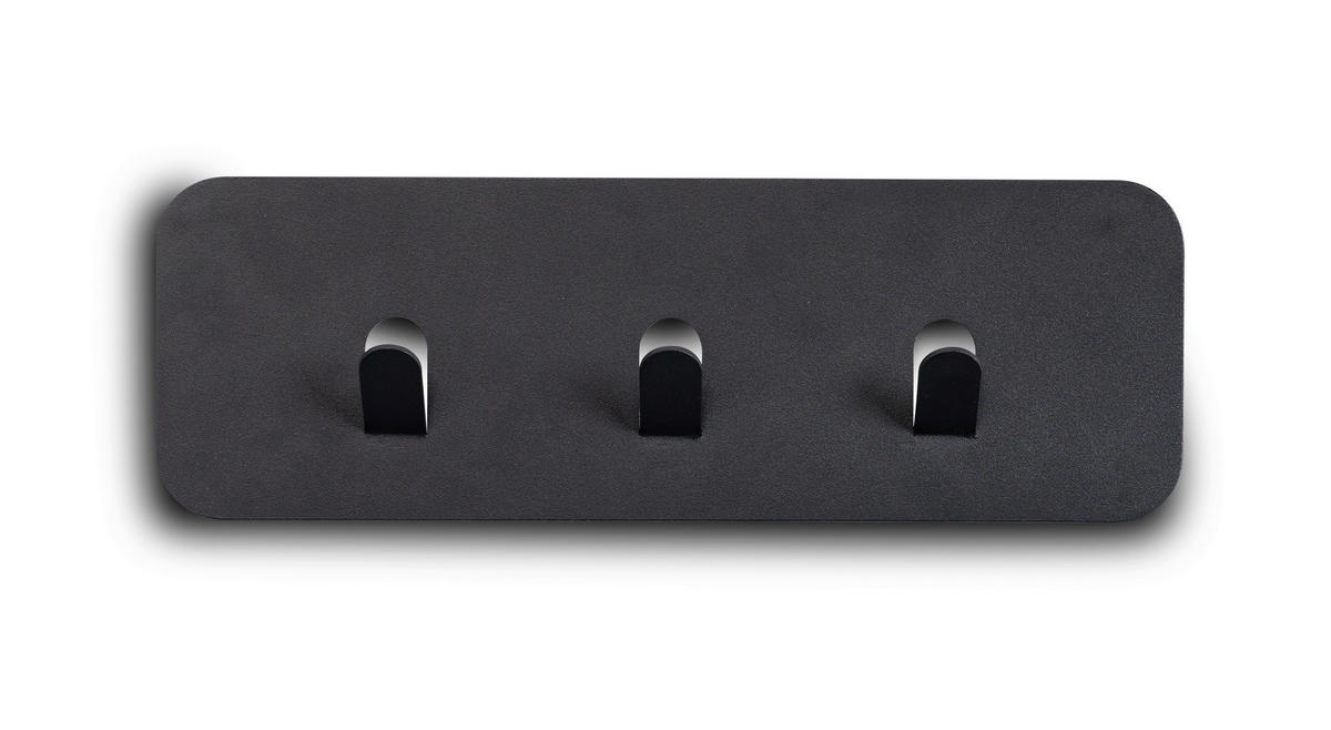 HAKENLEISTE  in Anthrazit  - Anthrazit, Design, Metall (30/10/3cm) - Xora