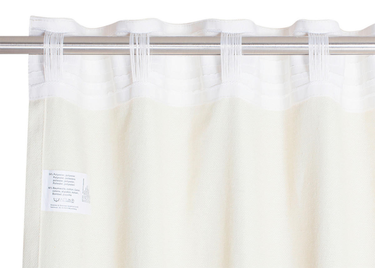 FERTIGVORHANG blickdicht  - Creme, Basics, Textil (130/250cm) - Schöner Wohnen