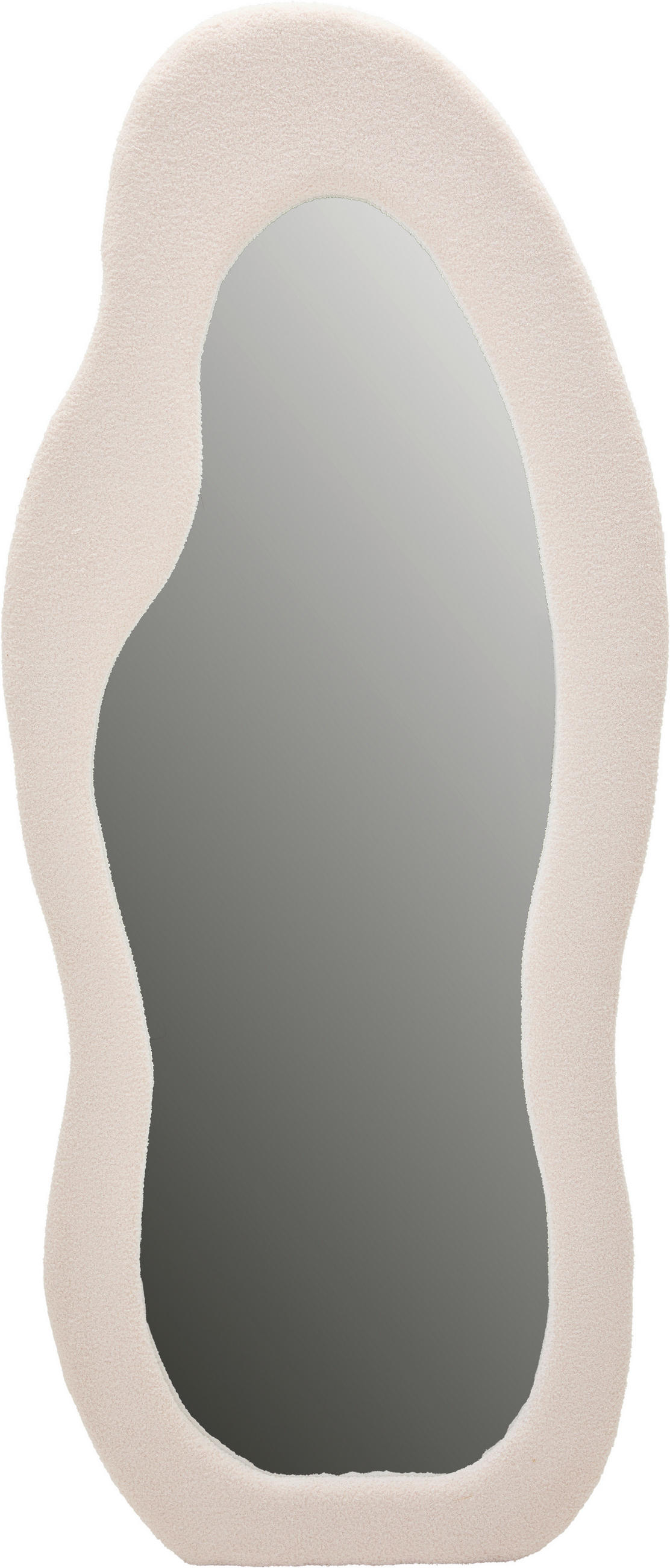 WANDSPIEGEL 72/170/3,5 cm    in Freiform  - Creme, Design, Glas/Holzwerkstoff (72/170/3,5cm) - MID.YOU