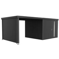 SEITENWAND 259/200/4,3 cm  - Dunkelgrau, Basics, Metall (259/200/4,3cm) - Biohort