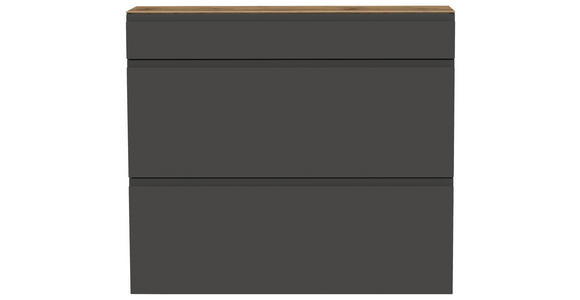 HÄNGESCHUHSCHRANK 110/97/33 cm - Eichefarben/Anthrazit, Design, Holzwerkstoff (110/97/33cm) - Moderano