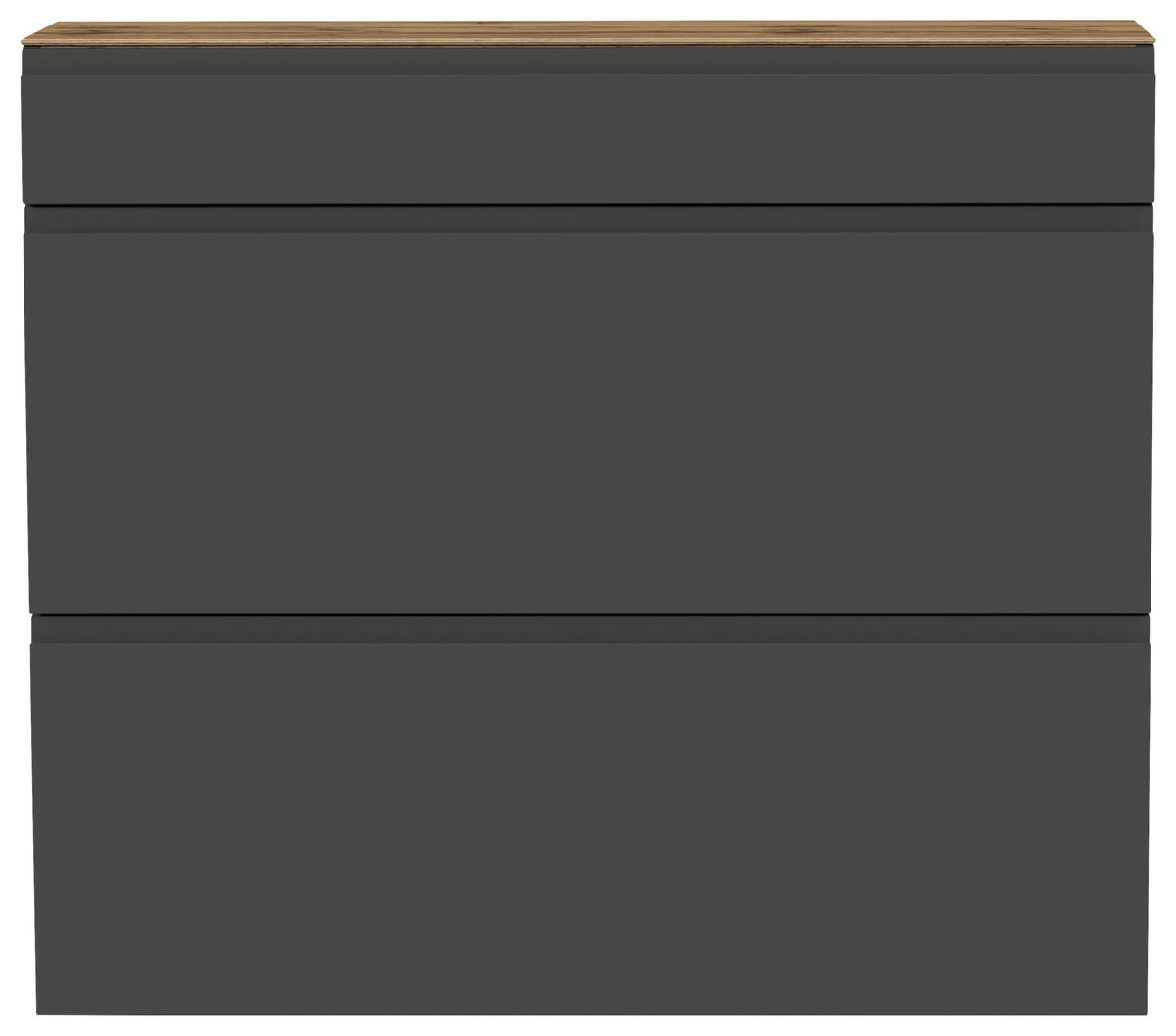 HÄNGESCHUHSCHRANK 110/97/33 cm  - Eichefarben/Anthrazit, Design, Holzwerkstoff (110/97/33cm) - Moderano