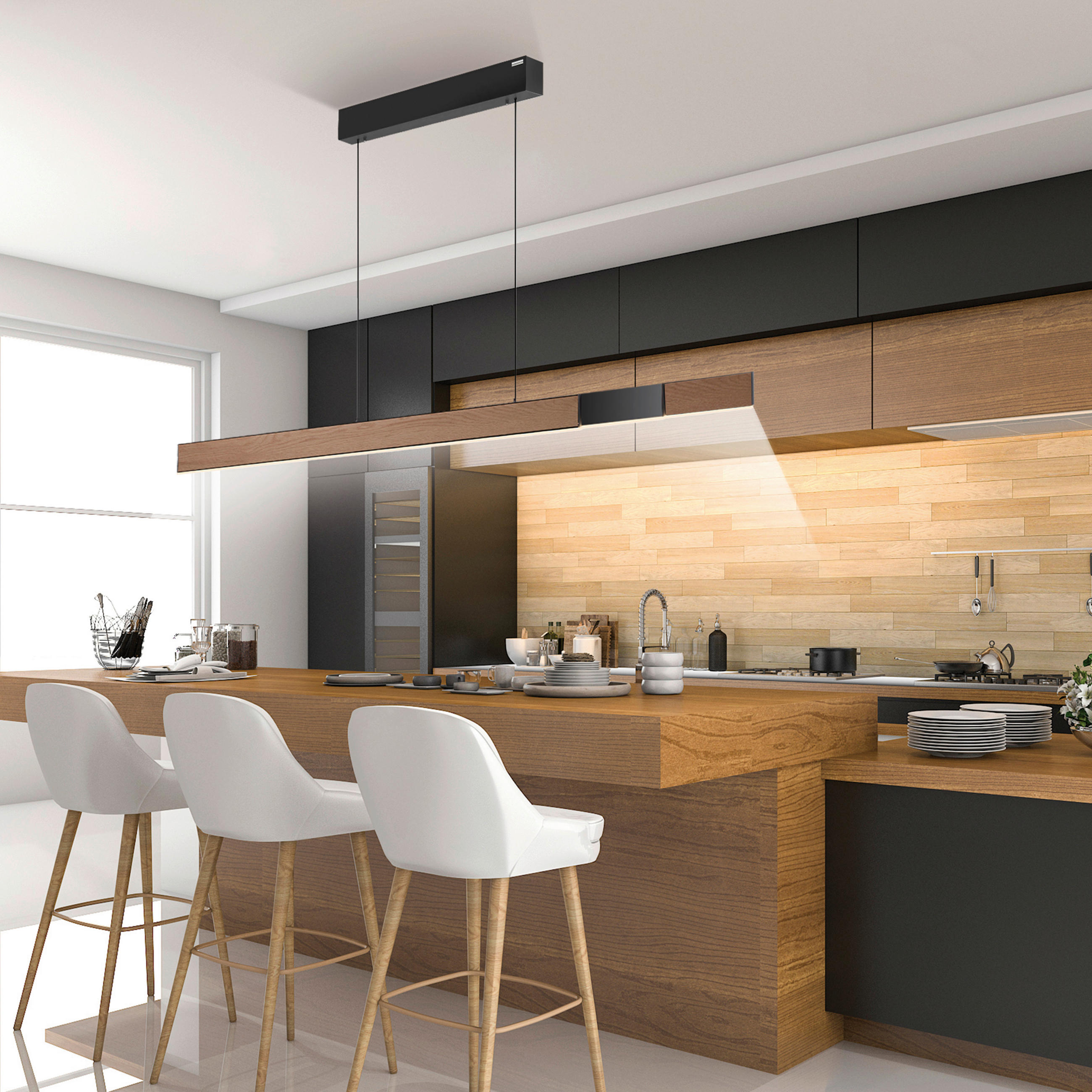 LED VISILICA    120-200/8,2/35-240 cm    - Dizajnerski, drvo (120-200/8,2/35-240cm)