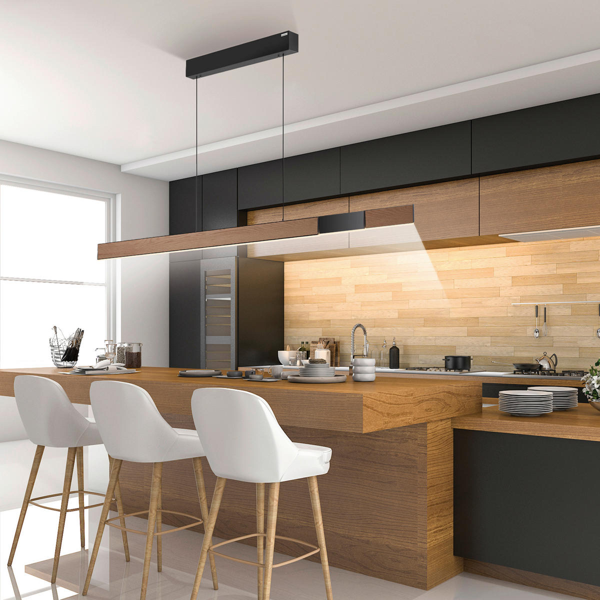 LED VISILICA    120-200/8,2/35-240 cm    - Dizajnerski, drvo (120-200/8,2/35-240cm)