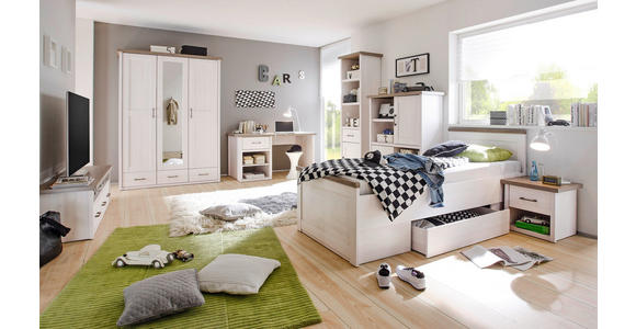 NACHTKÄSTCHEN 51/46/43 cm  in Weiß, Trüffeleichefarben  - Trüffeleichefarben/Graphitfarben, LIFESTYLE, Holzwerkstoff/Metall (51/46/43cm) - Carryhome