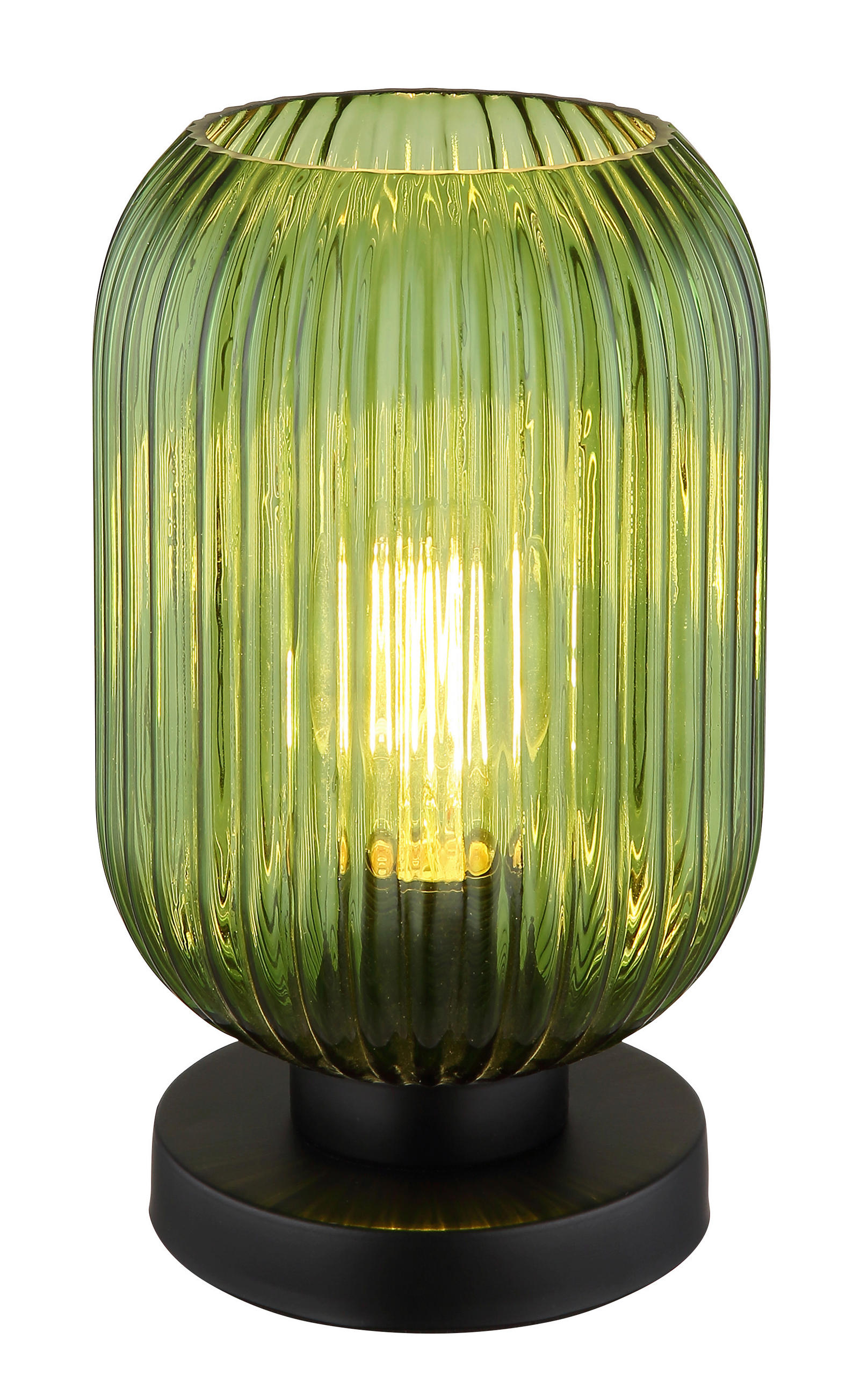BORDSLAMPA 14/24 cm   - grön/svart, Klassisk, metall/glas (14/24cm) - Globo