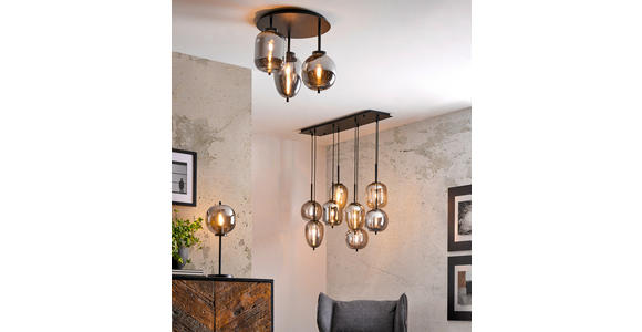 HÄNGELEUCHTE 100/18,5/120 cm - LIFESTYLE, Glas/Metall (100/18,5/120cm) - Dieter Knoll