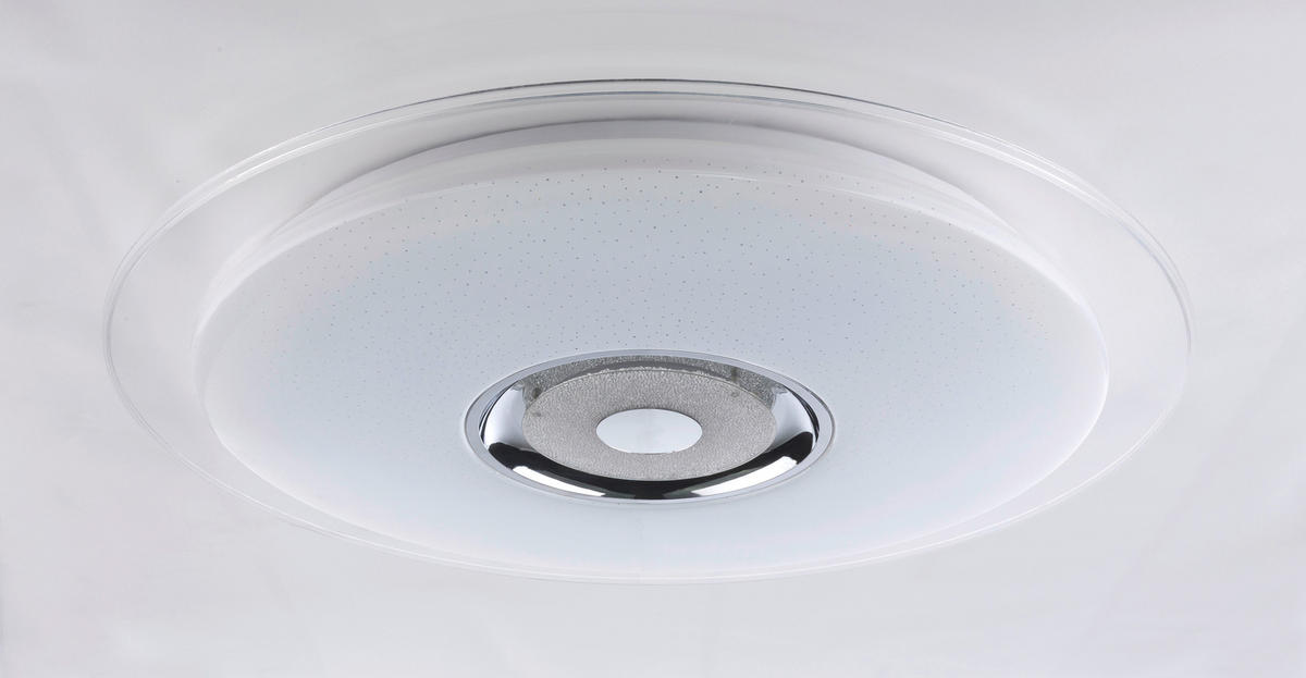 LED-DECKENLEUCHTE  Smart 60/6,1 cm   - Klar/Opal, Basics, Kunststoff/Metall (60/6,1cm) - Novel