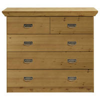 KOMMODE  in 105,7/90,3/50 cm  - Laugenfarbig/Silberfarben, ROMANTIK / LANDHAUS, Holz/Metall (105,7/90,3/50cm) - Boxxx