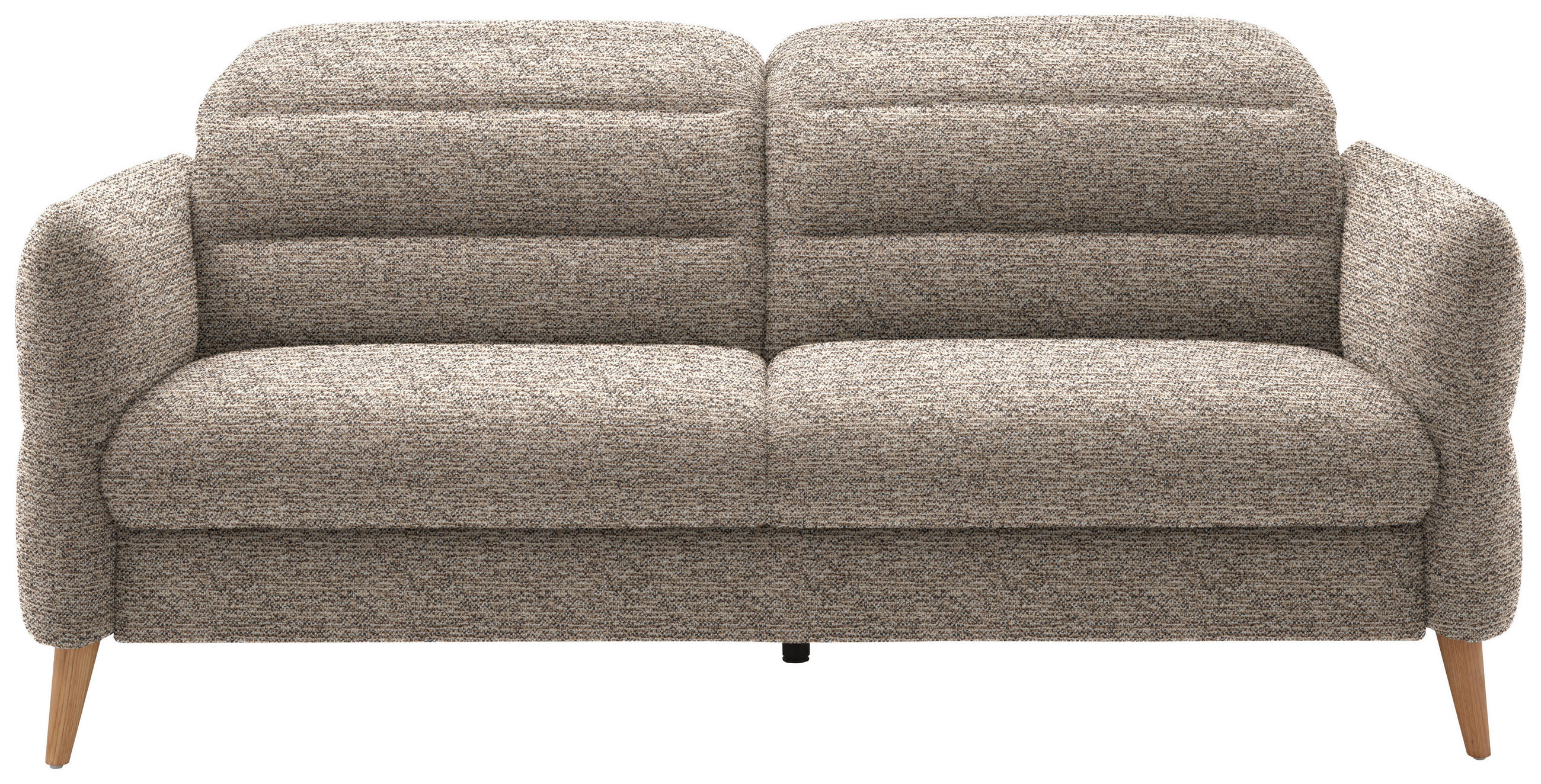2-SITZER-SOFA in Webstoff Beige  - Eiche Bianco/Beige, Design, Holz/Textil (192-220/85-106/98-112cm) - Dieter Knoll