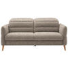 2-SITZER-SOFA in Webstoff Beige  - Eiche Bianco/Beige, Design, Holz/Textil (192-220/85-106/98-112cm) - Dieter Knoll