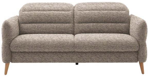 2-SITZER-SOFA in Webstoff Beige  - Eiche Bianco/Beige, Design, Holz/Textil (192-220/85-106/112cm) - Dieter Knoll