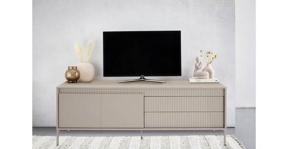 LOWBOARD  in 160/57/40 cm  - Kaschmir, Design, Holzwerkstoff/Metall (160/57/40cm) - Xora