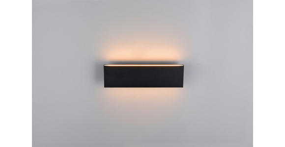 LED-WANDLEUCHTE 28/4,5/8 cm  - Schwarz, Design, Kunststoff/Metall (28/4,5/8cm) - Novel