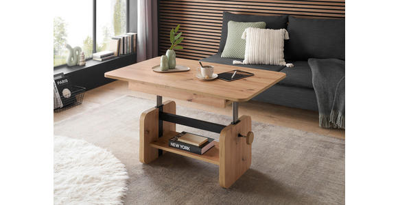 COUCHTISCH 110-148/65/47-63 cm rechteckig Eiche Artisan - Eiche Artisan, KONVENTIONELL, Holzwerkstoff (110-148/65/47-63cm) - Carryhome