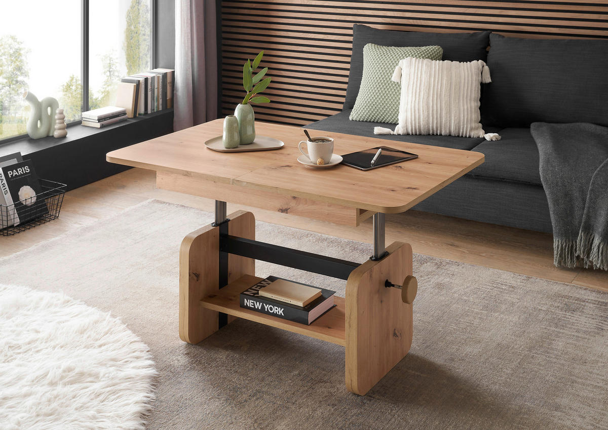 COUCHTISCH in Holzwerkstoff 110-148/65/47-63 cm  - Eiche Artisan, KONVENTIONELL, Holzwerkstoff (110-148/65/47-63cm) - Boxxx