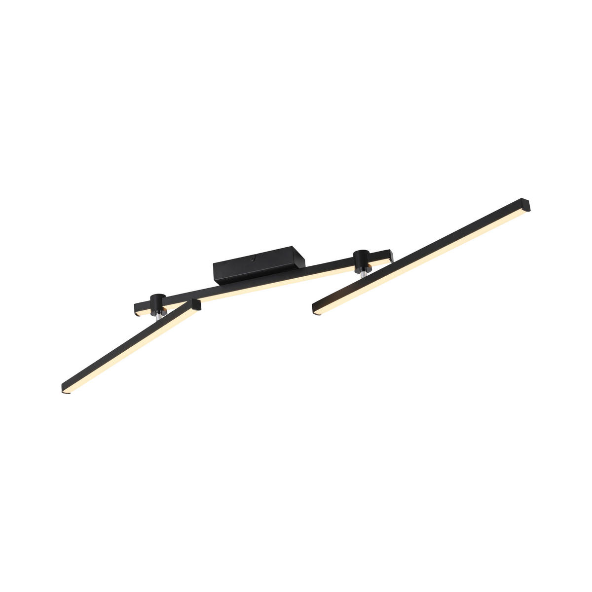 LED-DECKENLEUCHTE 106,4/76,4/10 cm   - Schwarz, Design, Kunststoff/Metall (106,4/76,4/10cm) - Schöner Wohnen