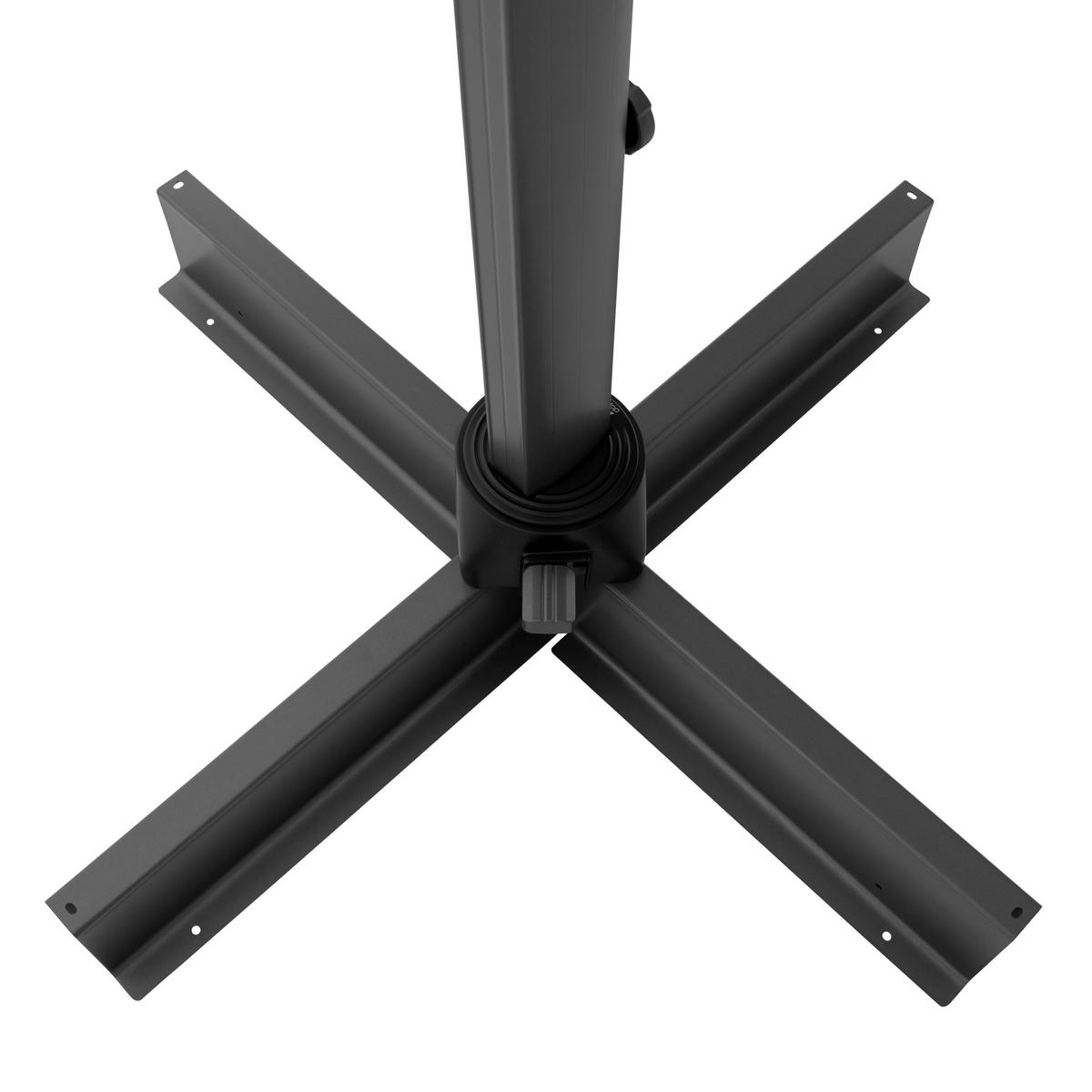 AMPELSCHIRM 300 x 400 cm Anthrazit  - Anthrazit, Basics, Textil/Metall (400/300cm) - Doppler