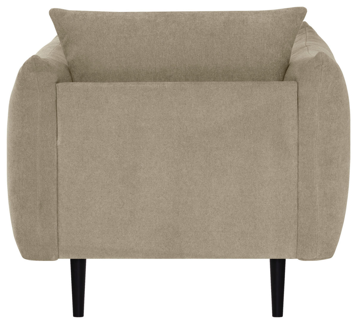 EINSITZER in Beige  - Beige/Schwarz, KONVENTIONELL, Holz/Textil (102/86/102cm) - MID.YOU