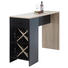 BARTISCH rechteckig Eichefarben, Schwarz - Eichefarben/Schwarz, Design, Glas/Metall (150/104/50cm) - Carryhome BARTISCH rechteckig Eichefarben, Schwarz - Eichefarben/Schwarz, Design, Glas/Metall (150/104/50cm) - Carryhome