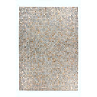 FLACHWEBETEPPICH 80/150 cm Rocket 110 Elfenbein / Gold Creme, Goldfarben  - Goldfarben/Creme, Basics, Leder/Textil (80/150cm) - Novel