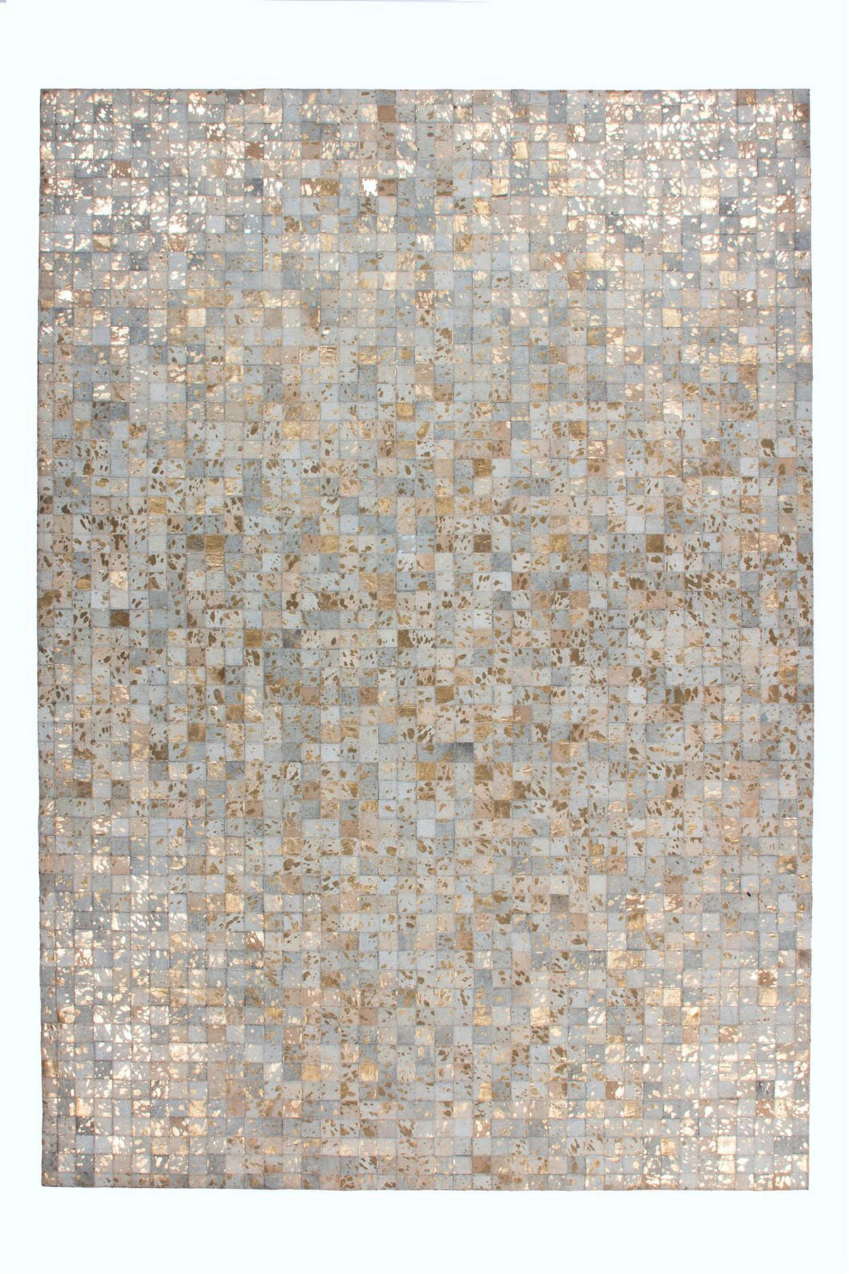 FLACHWEBETEPPICH 80/150 cm Rocket 110 Elfenbein / Gold Creme, Goldfarben  - Goldfarben/Creme, Basics, Leder/Textil (80/150cm) - Novel