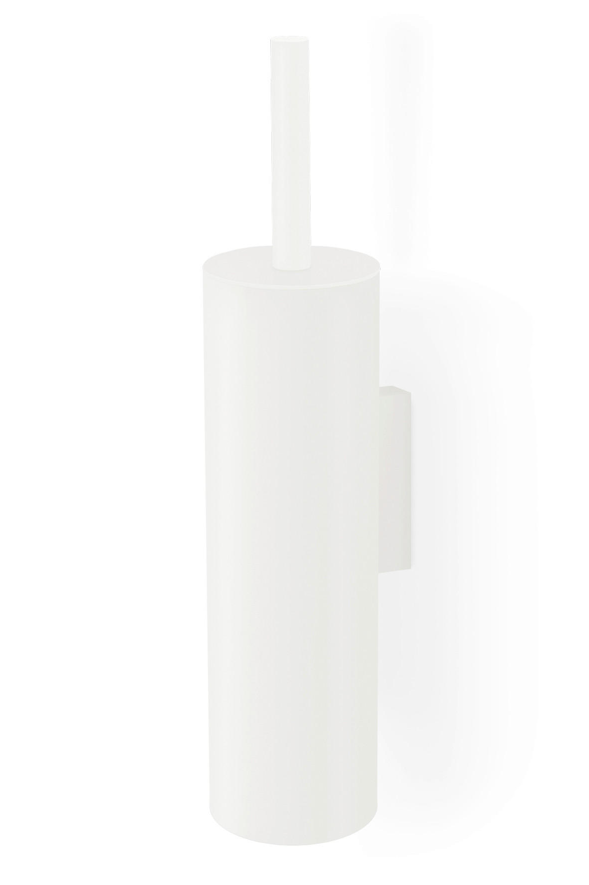 WC-GARNITURA S ŠČETKO - bela, Design, kovina/umetna masa (12,5/40,4cm) - Zack