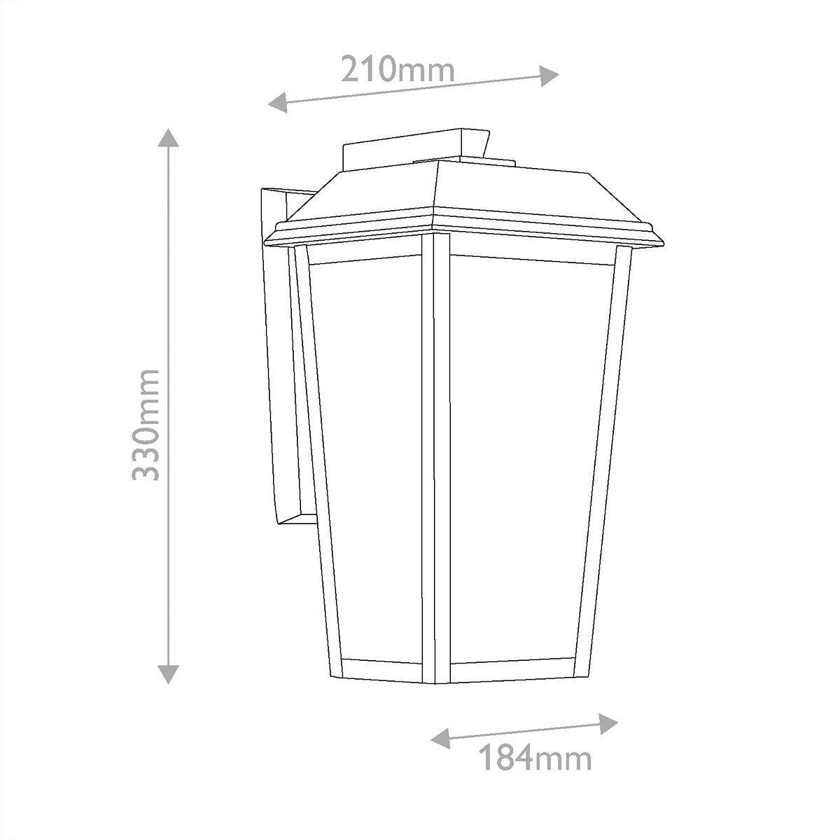 WANDLEUCHTE Kichler 33/18,4/21 cm  - Schwarz, Design, Glas/Metall (33/18,4/21cm) - Elstead Lighting
