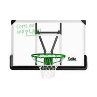 BASKETBALLSTÄNDER  - Transparent/Schwarz, KONVENTIONELL, Kunststoff/Metall (110/71/60cm) - Salta