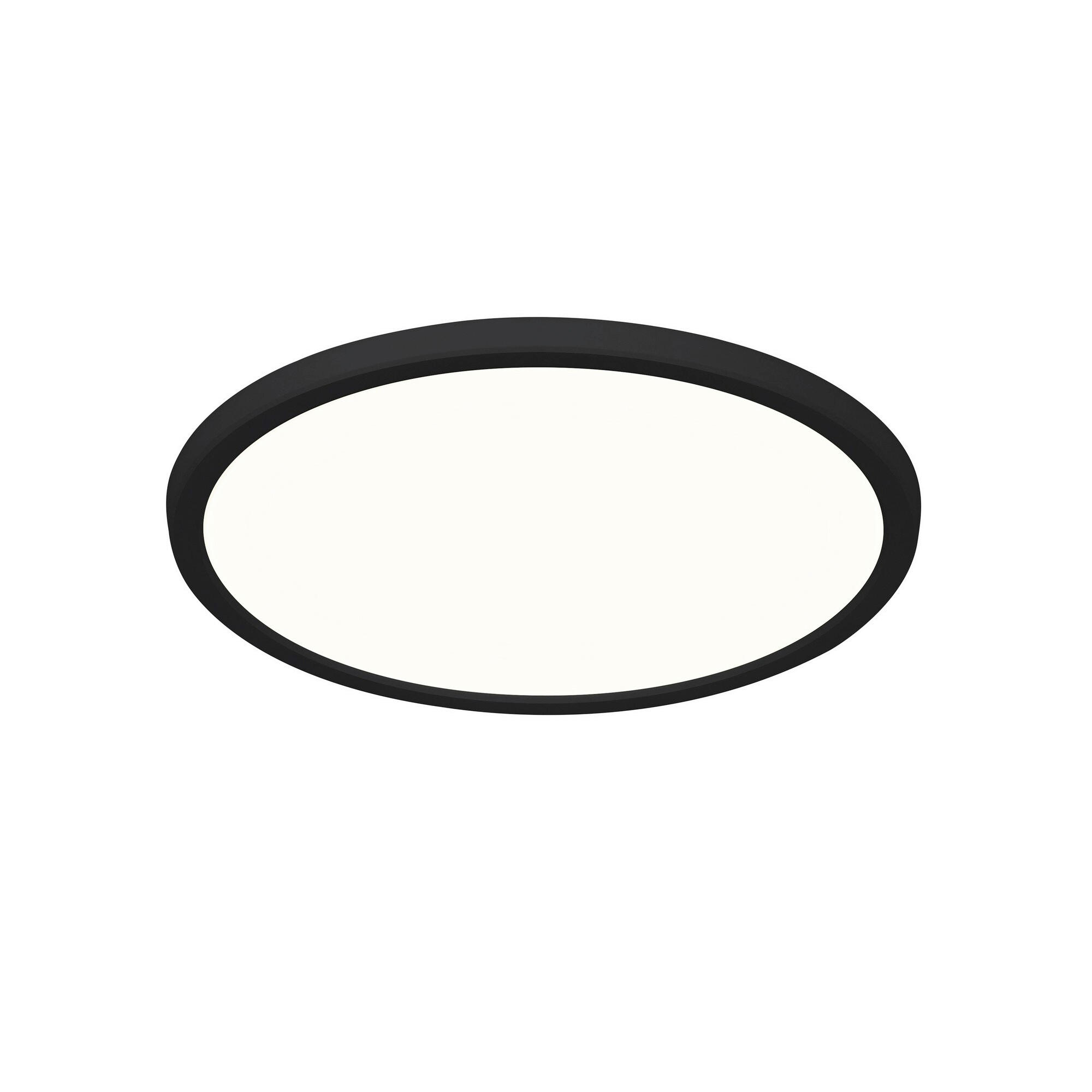 LED-DECKENLEUCHTE 29,4/2,3 cm   - Schwarz, Basics, Kunststoff (29,4/2,3cm) - Nordlux