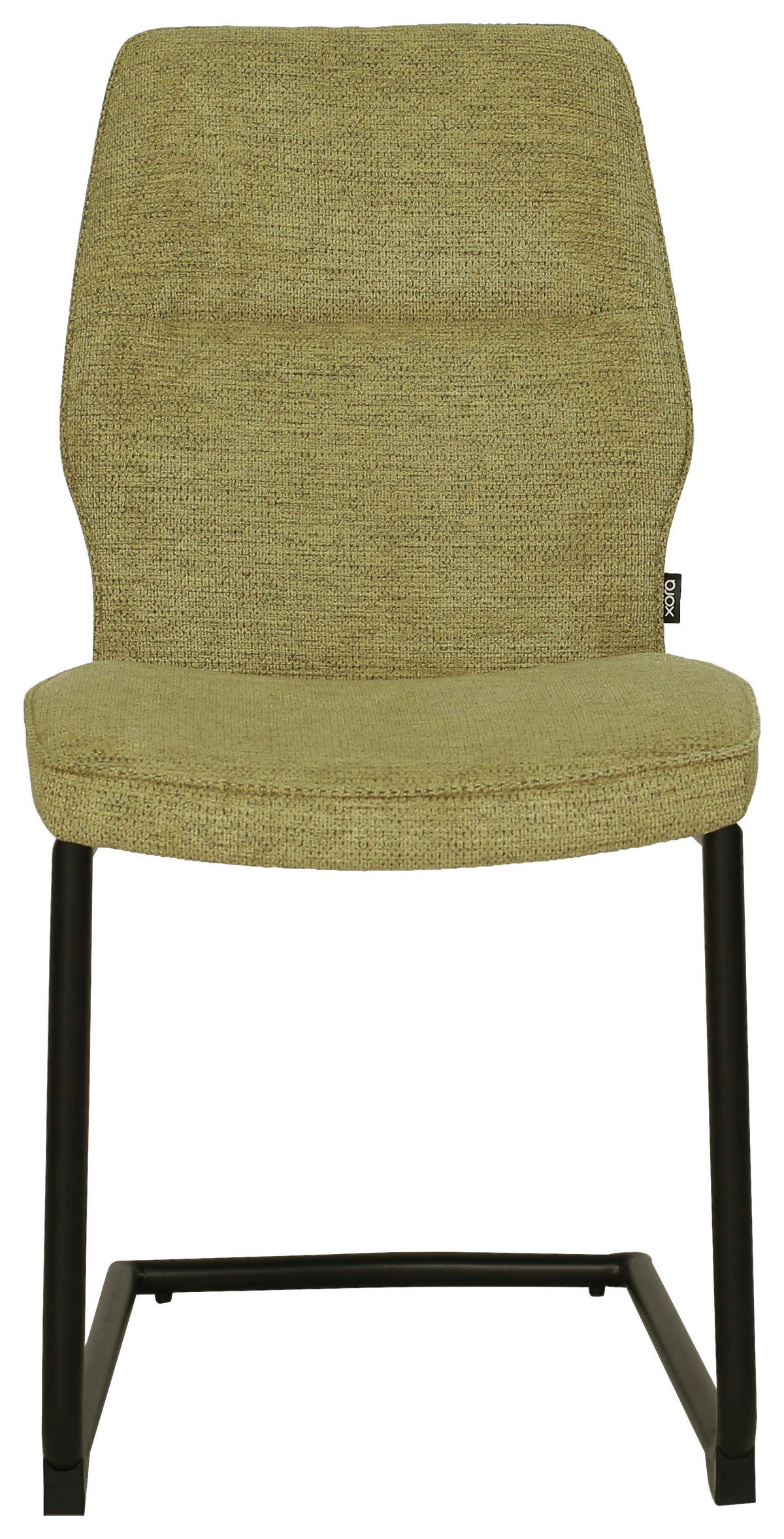 SZÁNKÓTALPAS SZÉK fém, textil zöld  - fekete/zöld, Design, textil/fém (45/91/62cm) - Xora